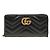 Gucci Cartera larga GG Marmont matelassé negra Negro