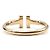 Anello Tiffany & Co T Wire in oro giallo - vista 3