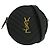 Saint Laurent Vinyle Round Camera Matelasse Chevron Leather Nero