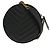 Saint Laurent Vinyle Round Camera Matelasse Chevron Leather Nero - vista 2