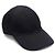 Prada Cappellino Unisex in Nylon Nero con Cuciture Blu - vista 2