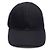Prada Cappellino Unisex in Nylon Nero con Cuciture Blu - vista 3