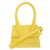 Jacquemus Mini Borsa Le Chiquito Logo Dorato Giallo