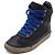 Tory Burch Sneakers alte da donna in pelle e camoscio blu navy - vista 2