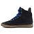 Tory Burch Sneakers alte da donna in pelle e camoscio blu navy - vista 4