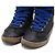 Tory Burch Sneakers alte da donna in pelle e camoscio blu navy - vista 5