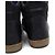 Tory Burch Sneakers alte da donna in pelle e camoscio blu navy - vista 7