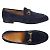 Gucci Mocassini in camoscio Jordan Horsebit da donna Deep Blue AABLH