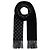 Gucci Sciarpa in lana bicolore GG Jacquard Black Gray Marrone