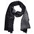 Gucci Sciarpa in lana bicolore GG Jacquard Black Grey Marrone