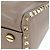 Valentino Garavani Rockstud Top Handle Leather Small Beige - vista 7