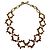 Collana Yves Saint Laurent in metallo dorato e pietre multicolore D'oro