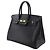 Hermès Hermes Birkin Pink Fjord con Gold Hardware 35 Nero - vista 2