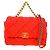 Chanel 19 Flap Quilted Jersey Medium Rosso