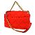 Chanel 19 Flap Quilted Jersey Medium Rosso - vista 2
