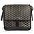 Goyard Grand Bleu Messenger Coated Canvas MM Nero