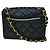 Chanel Vintage Square Classic Single Flap Quilted Satin Mini Nero - vista 2