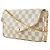 Louis Vuitton Pochette Felicie Damier Large Blanco - vista 2