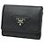 Mini cartera Prada de piel Vitello Daino Negro