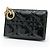 Tarjetero Christian Dior Lady Bloom Black Negro