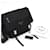 Saffiano Borsa a tracolla Prada in nylon nero - vista 9