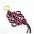 Pingente de bolsa Loewe C621232XDB Vermelho Bordeaux - vista 2