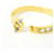 Hermès Hermes CARTES A JOUER Mini Click Chaine d'Ancre PM Bracelet Blanc Doré Jaune  - vue 6