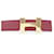 Hermès Hermes Mini Constance 24mm Wendelgürtel Weiß Rot  - Ansicht 2