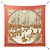 Hermès Foulard Hermes MARINE ET CAVALERIE Muffler Bianco Rosso Beige