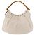 Gucci Vintage Bamboo Shoulder Leather Beige