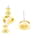 Hermès Orecchini a lobo Hermes Pop H MINI Gold and White Bianco D'oro  - vista 3