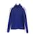 Céline Celine Vintage Herbst 1999 Kaschmirpullover mit Logo am Ärmel Blau