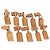 LOUIS VUITTON Name Tag Powanie 10 Set Powanie Leather Beige LV Auth 191949