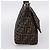 Borsa a Tracolla FENDI Zucca Canvas Mamma Baguette Marrone Argento Auth BA14949V - vista 3