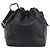 LOUIS VUITTON Borsa a tracolla Petit Noe in pelle Epi Nera M44102 LV Auth 196225 Nero - vista 13