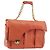 Borsa a mano con catena BALLY in pelle Orange Gold Auth 196277 D'oro Arancione