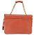 Borsa a mano con catena BALLY in pelle Orange Gold Auth 196277 D'oro Arancione - vista 2