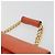 Borsa a mano con catena BALLY in pelle Orange Gold Auth 196277 D'oro Arancione - vista 8