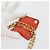 Borsa a mano con catena BALLY in pelle Orange Gold Auth 196277 D'oro Arancione - vista 9
