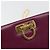 Sac à épaule Salvatore Ferragamo Gancini Chain en cuir violet et or Auth 196275A Doré - vue 17