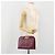 Sac à épaule Salvatore Ferragamo Gancini Chain en cuir violet et or Auth 196275A Doré - vue 22