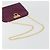 Sac à épaule Salvatore Ferragamo Gancini Chain en cuir violet et or Auth 196275A Doré - vue 7