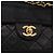 Borsa a tracolla CHANEL Matelasse con catena in pelle d'agnello nera e oro CC Auth 195725 Nero D'oro - vista 17
