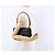 Borsa a tracolla CHANEL Matelasse con catena in pelle d'agnello nera e oro CC Auth 195725 Nero D'oro - vista 26