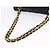 Borsa a tracolla CHANEL Matelasse con catena in pelle d'agnello nera e oro CC Auth 195725 Nero D'oro - vista 7