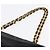 Borsa a tracolla CHANEL Matelasse con catena in pelle d'agnello nera e oro CC Auth 195725 Nero D'oro - vista 8