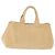 Borsa Tote PRADA Canapa GM Paglia Beige Oro Auth 194284 D'oro - vista 3