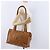Borsa a tracolla MCM Vicetos Logogram PVC Leather Brown Gold Auth 195687 Marrone D'oro - vista 22