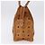 Borsa a tracolla MCM Vicetos Logogram PVC Leather Brown Gold Auth 195687 Marrone D'oro - vista 3