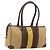 Borsa Boston GUCCI Sherry Line Canvas Beige Silver 000 0851 Auth 195413A Argento
